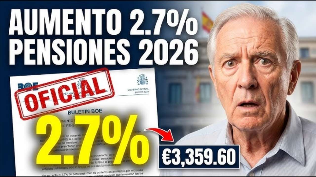 Aumento de pensiones 2026: 2,7% extra y cambios en los pagos